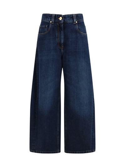 barrel-leg jeans