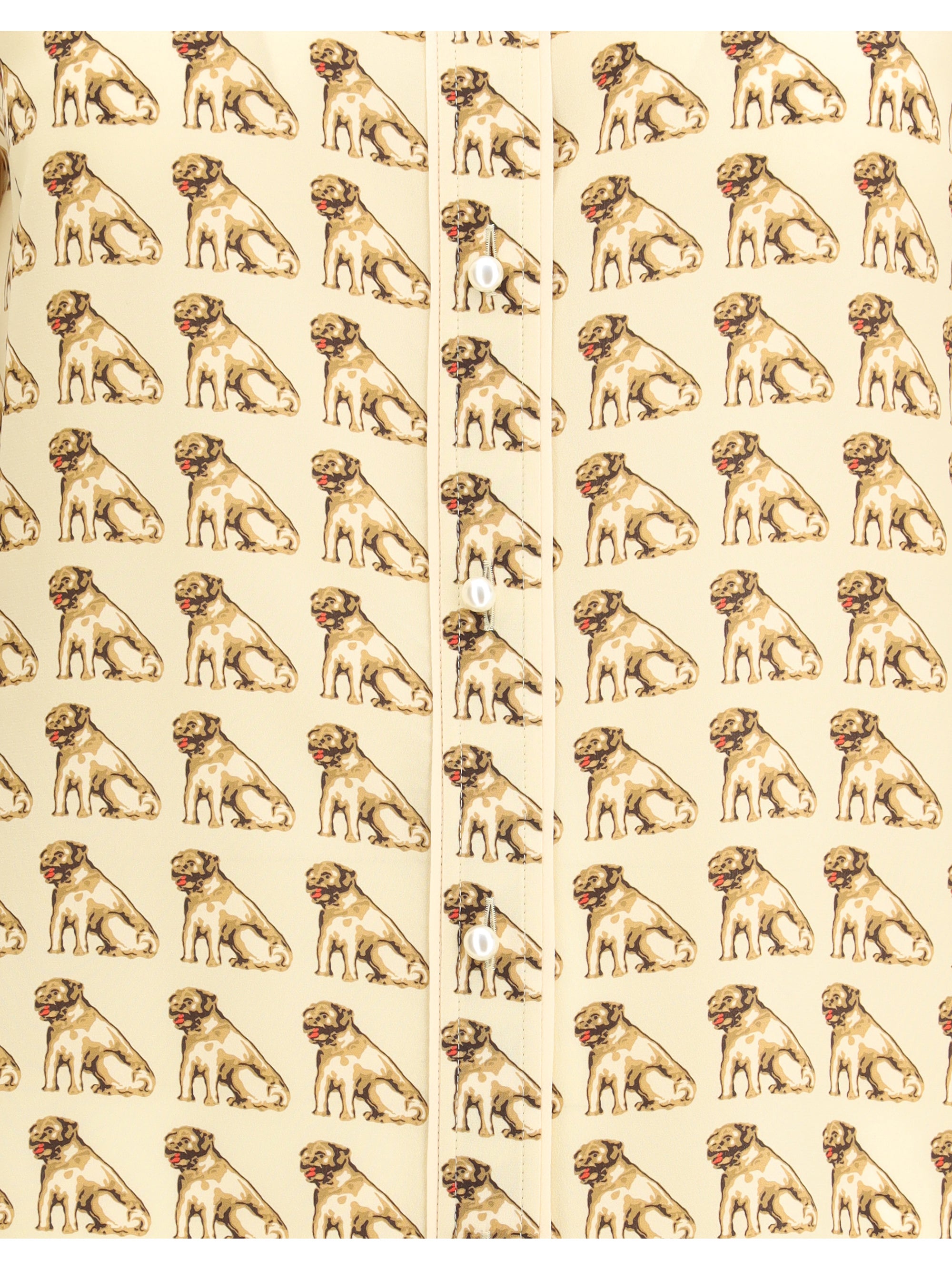 VALENTINO 44 silk crepe de chine shirt