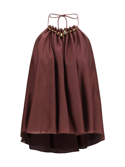 aster beaded ruched top