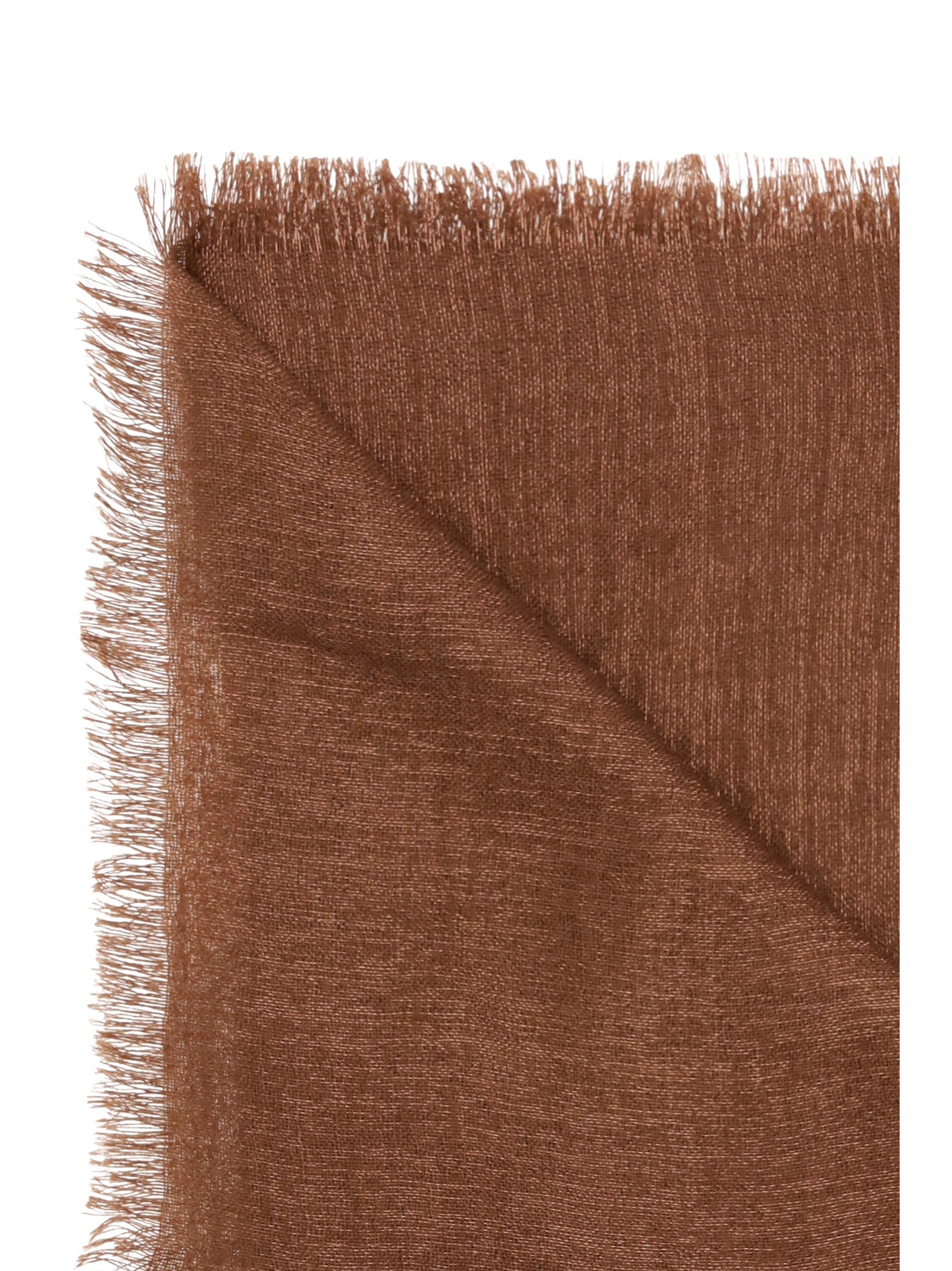 BRUNELLO CUCINELLI OS silk and cashmere scarf