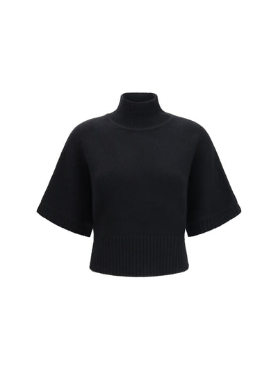 cropped cashmere turtleneck sweater