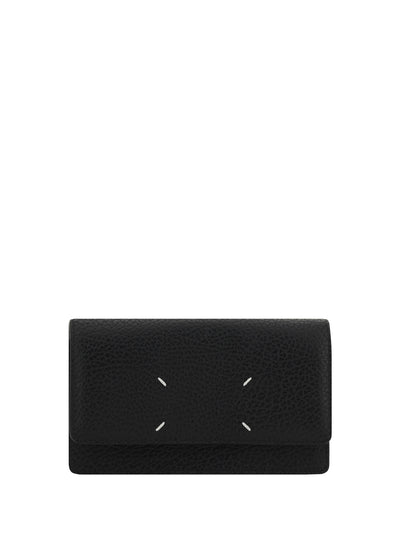 grained leather wallet