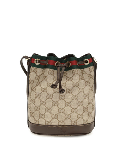 web stripe bucket bag