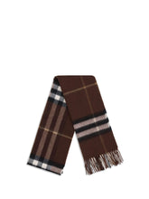 BURBERRY OS cashmere check scarf