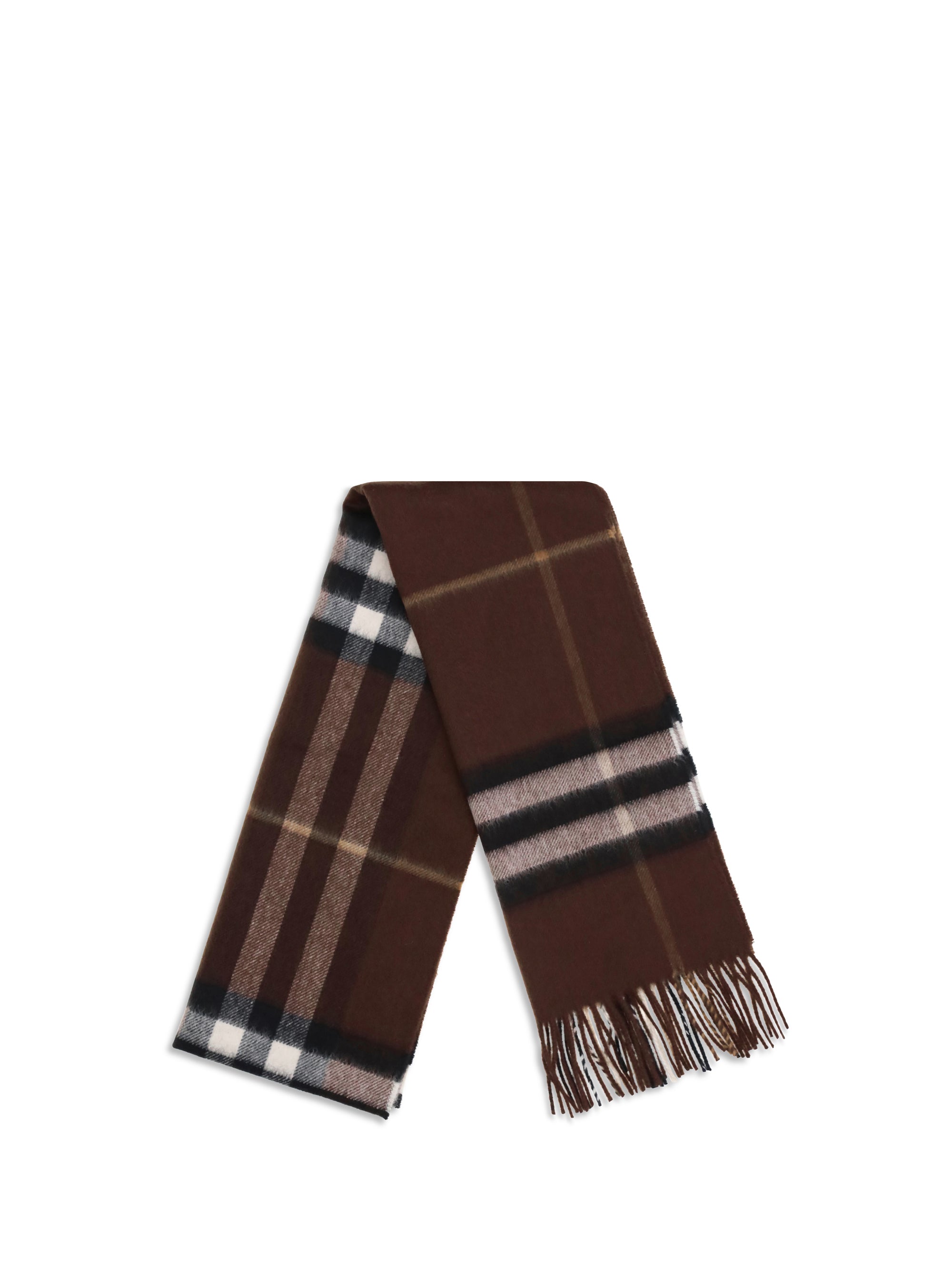 BURBERRY OS cashmere check scarf