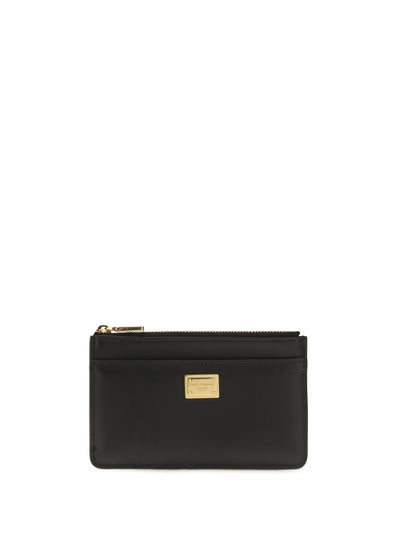 leather zip card holder
