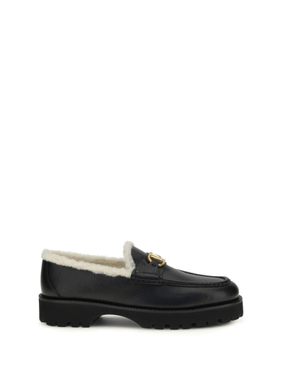 vlogo fur loafers