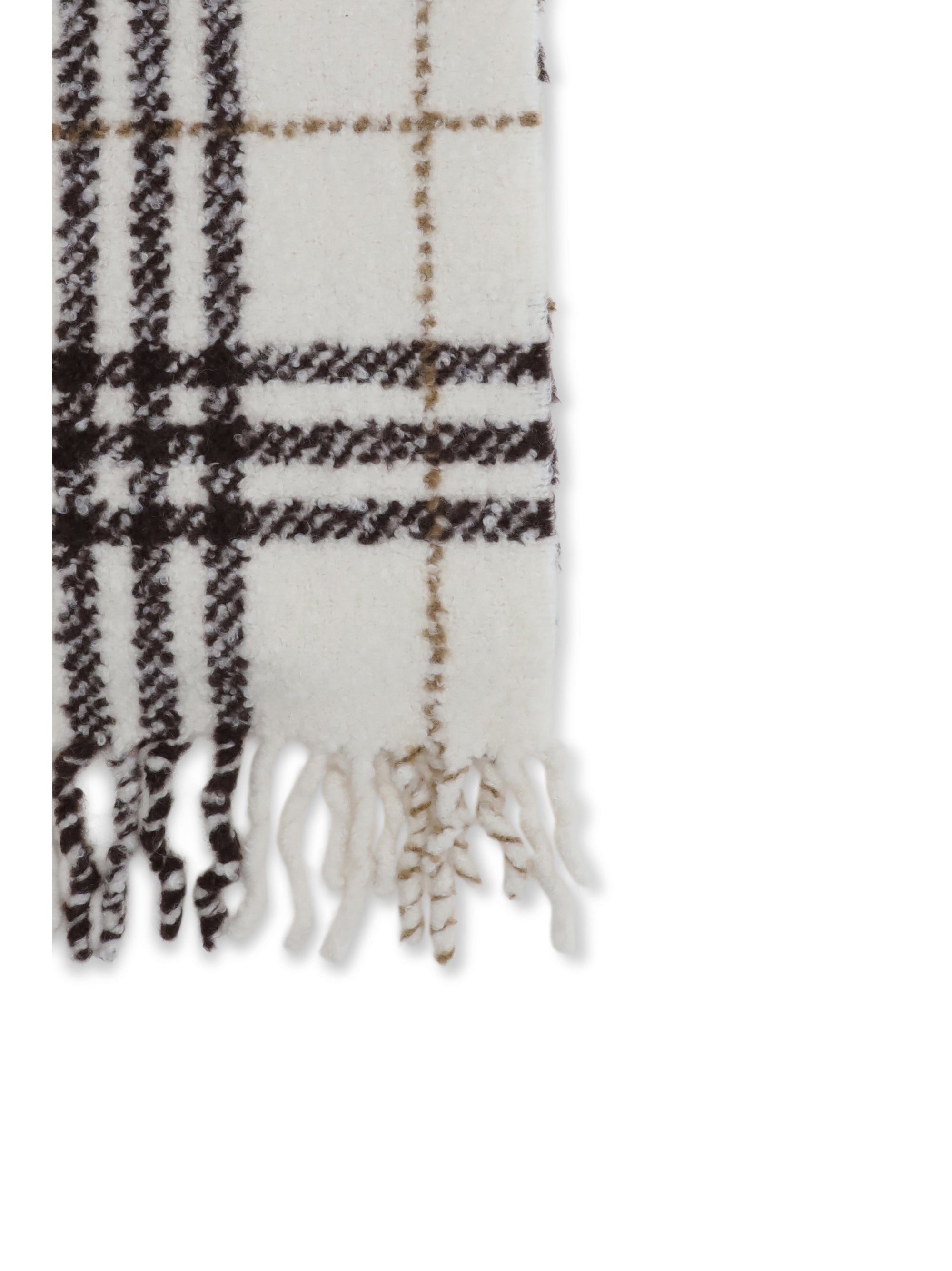 BURBERRY OS alpaca-wool blend bouclé scarf