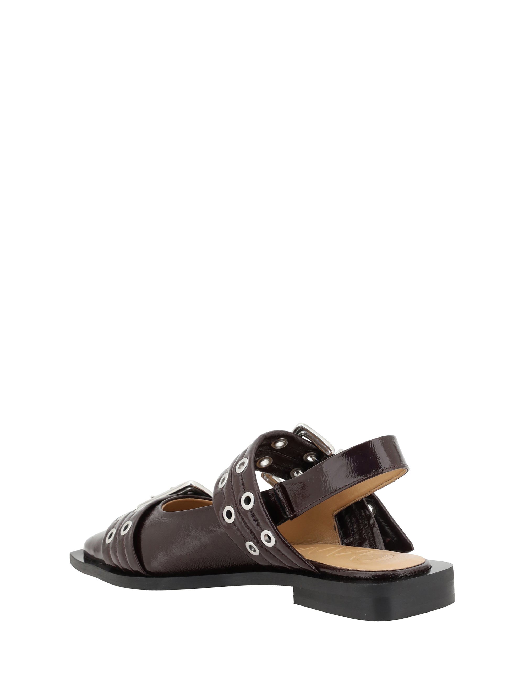 GANNI 37 buckle ballerinas