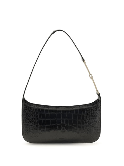 small crocodile-print shoulder bag