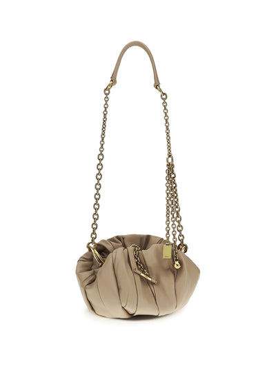 plissé shoulder bag