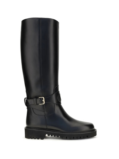 vlogo signature calfskin high boots