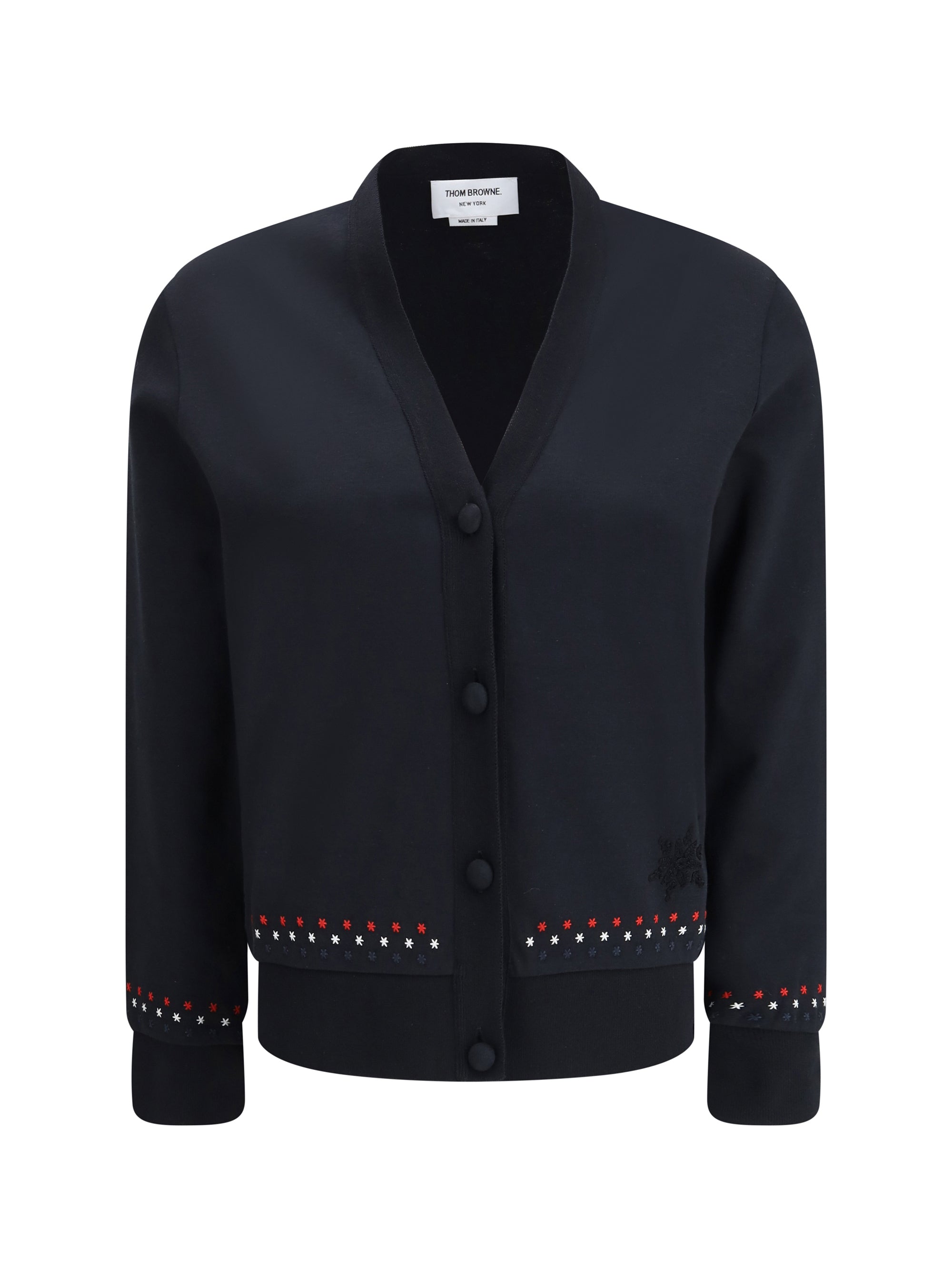 THOM BROWNE 44 snowflakes cardigan