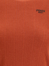 FENDI L short-sleeved virgin wool top