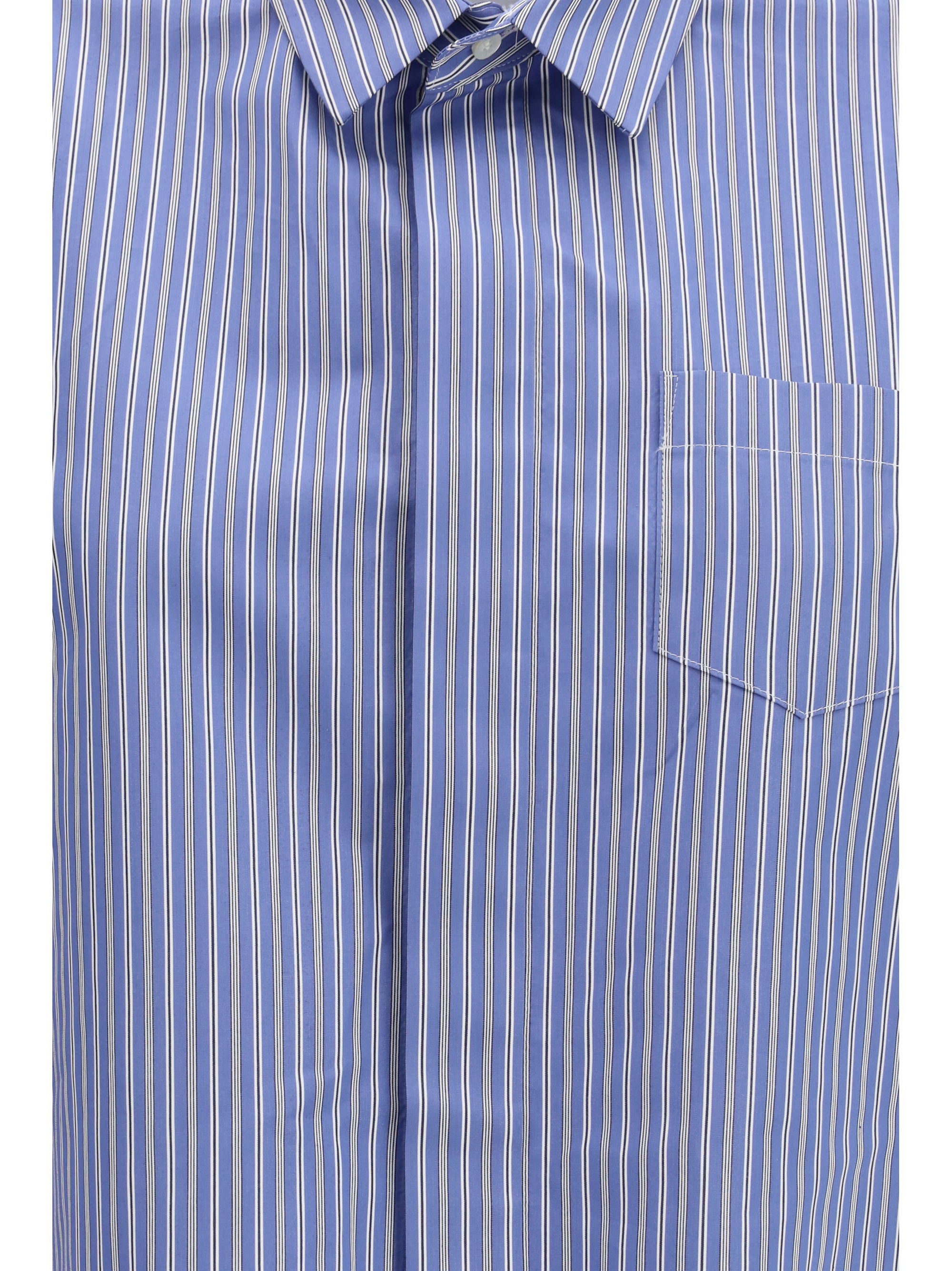 SACAI 1 cropped cotton shirt