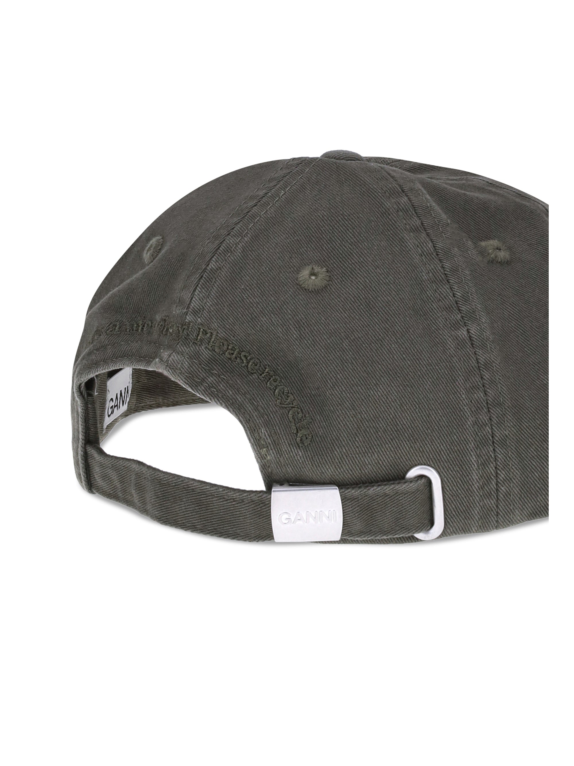 GANNI OS logo baseball cap