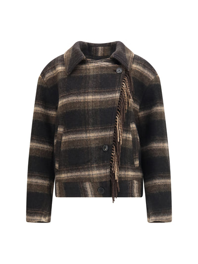 galeane wool-blend short coat