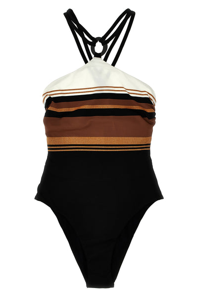 cathy one-piece swimsuit in stretch fabric