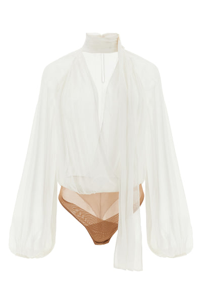 the elisabetta franchi bodysuit shirt redefines everyday elegance through a flui