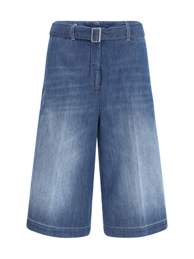 cotton shorts with a belt