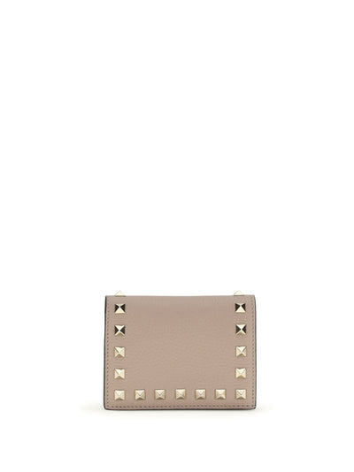 rockstud leather wallet