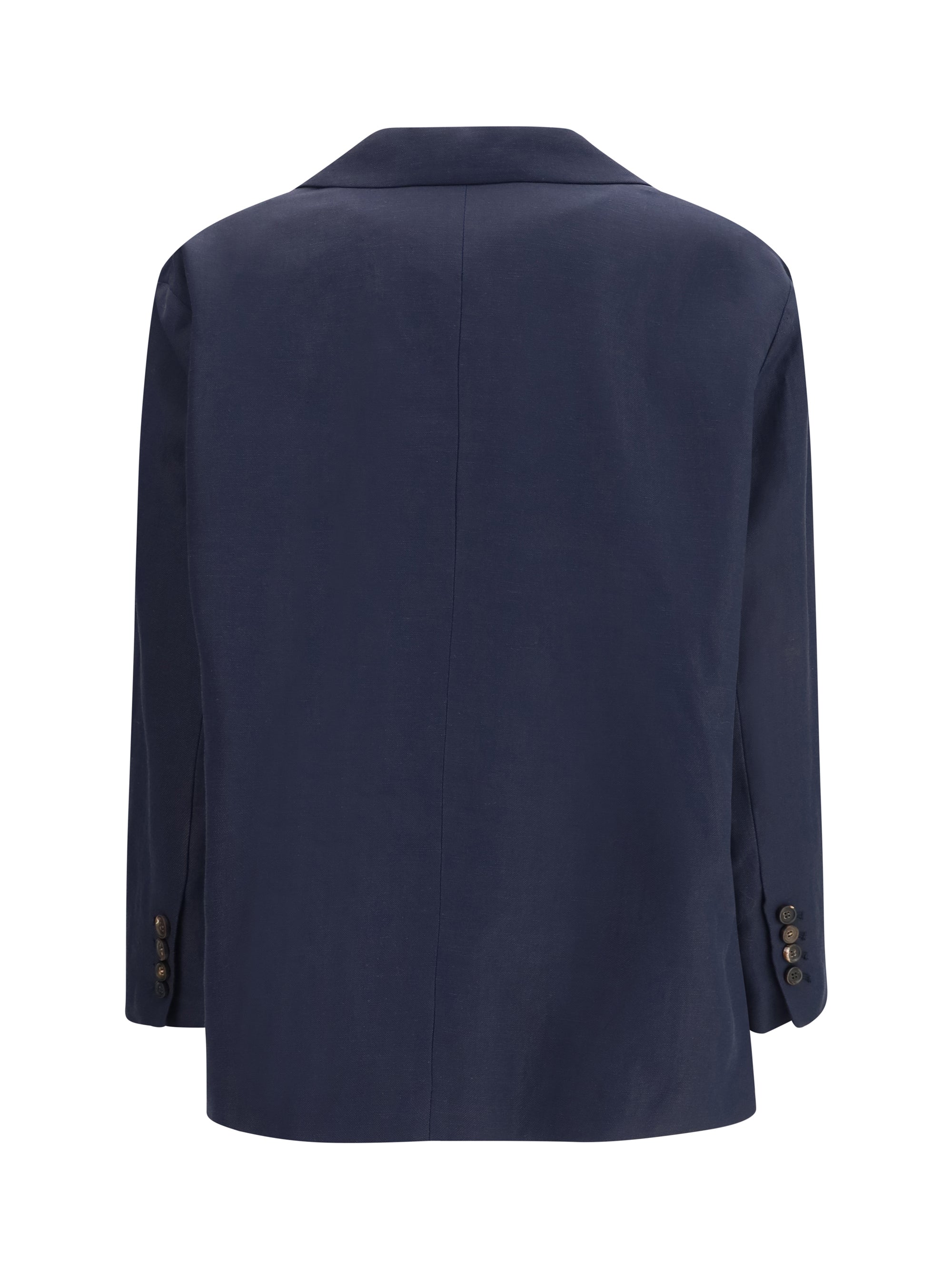 BRUNELLO CUCINELLI 38 fluid viscose and linen twill jacket