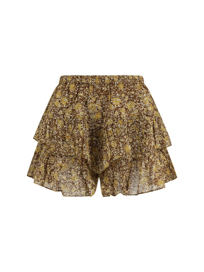 printed cotton shorts