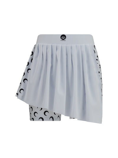 sporty mini skirt with built-in shorts
