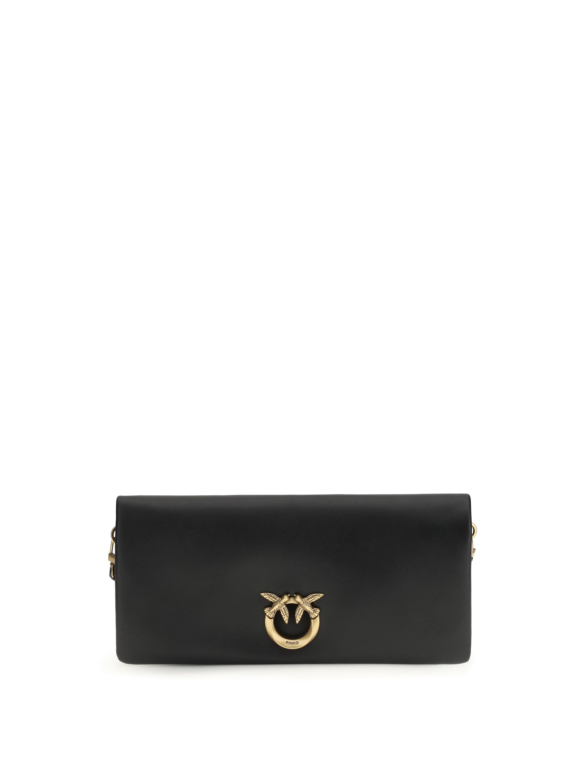PINKO OS love medium clutch bag
