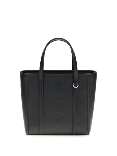 toni small tote bag with embossed maxi visetos motif