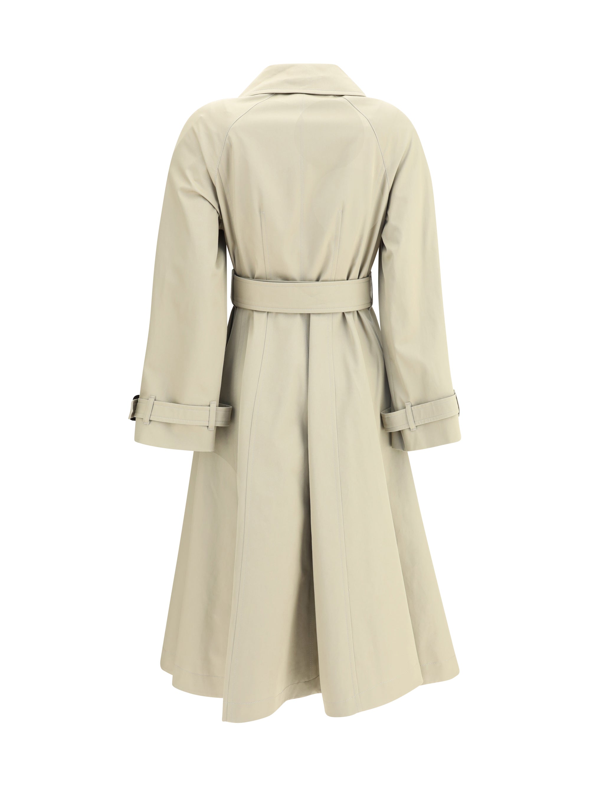 BURBERRY 8 ellingham fit-and-flare long gabardine trench coat