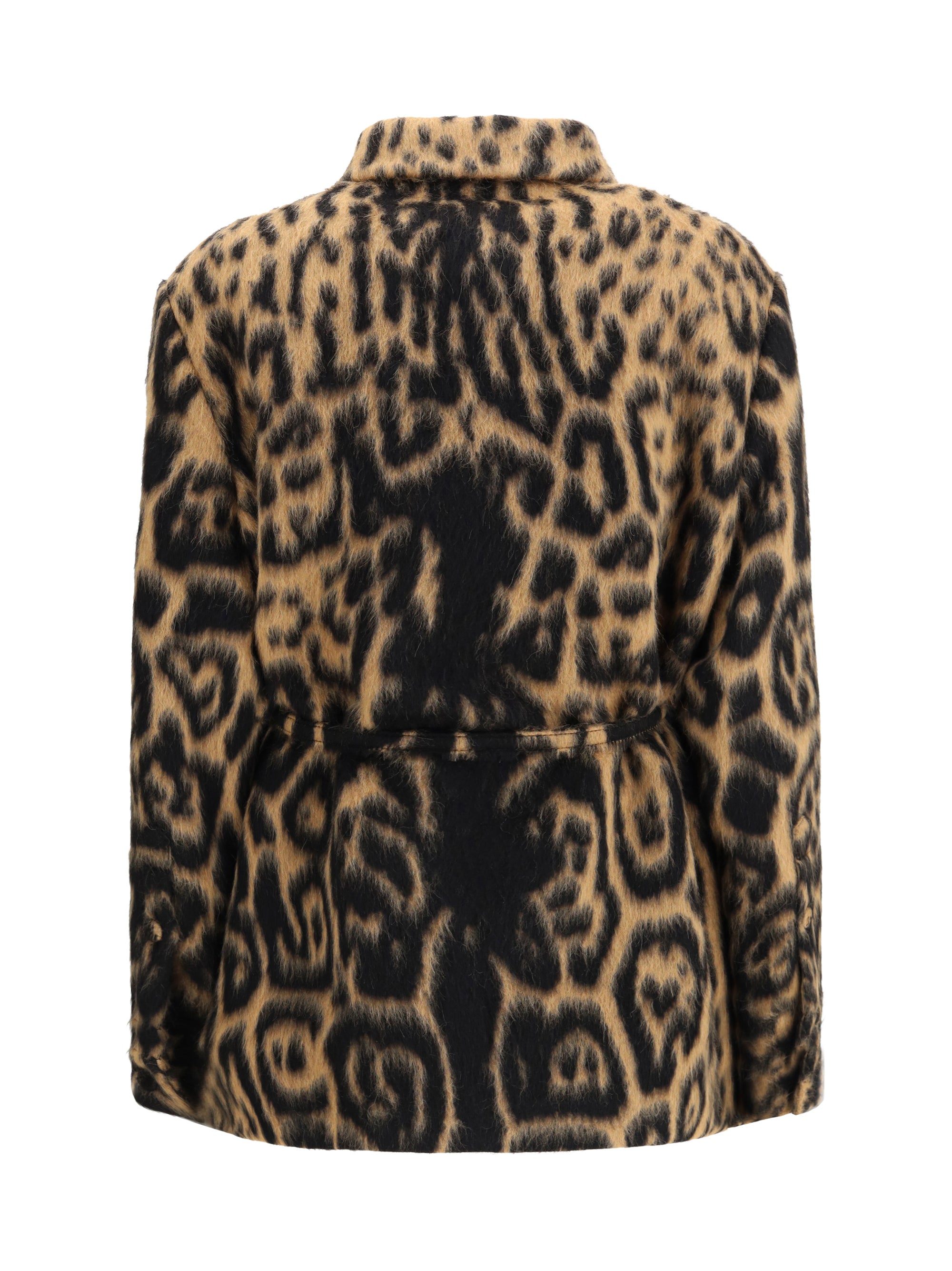 FENDI 42 embroidered wool-blend jacket