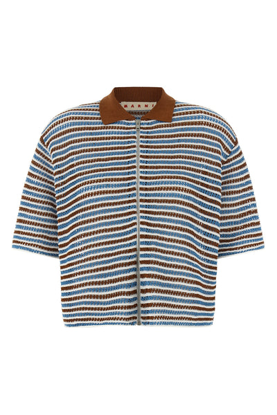 cardigan in openwork crochet yarn