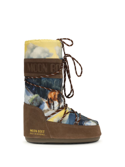 moon boot x guest in residence print boots