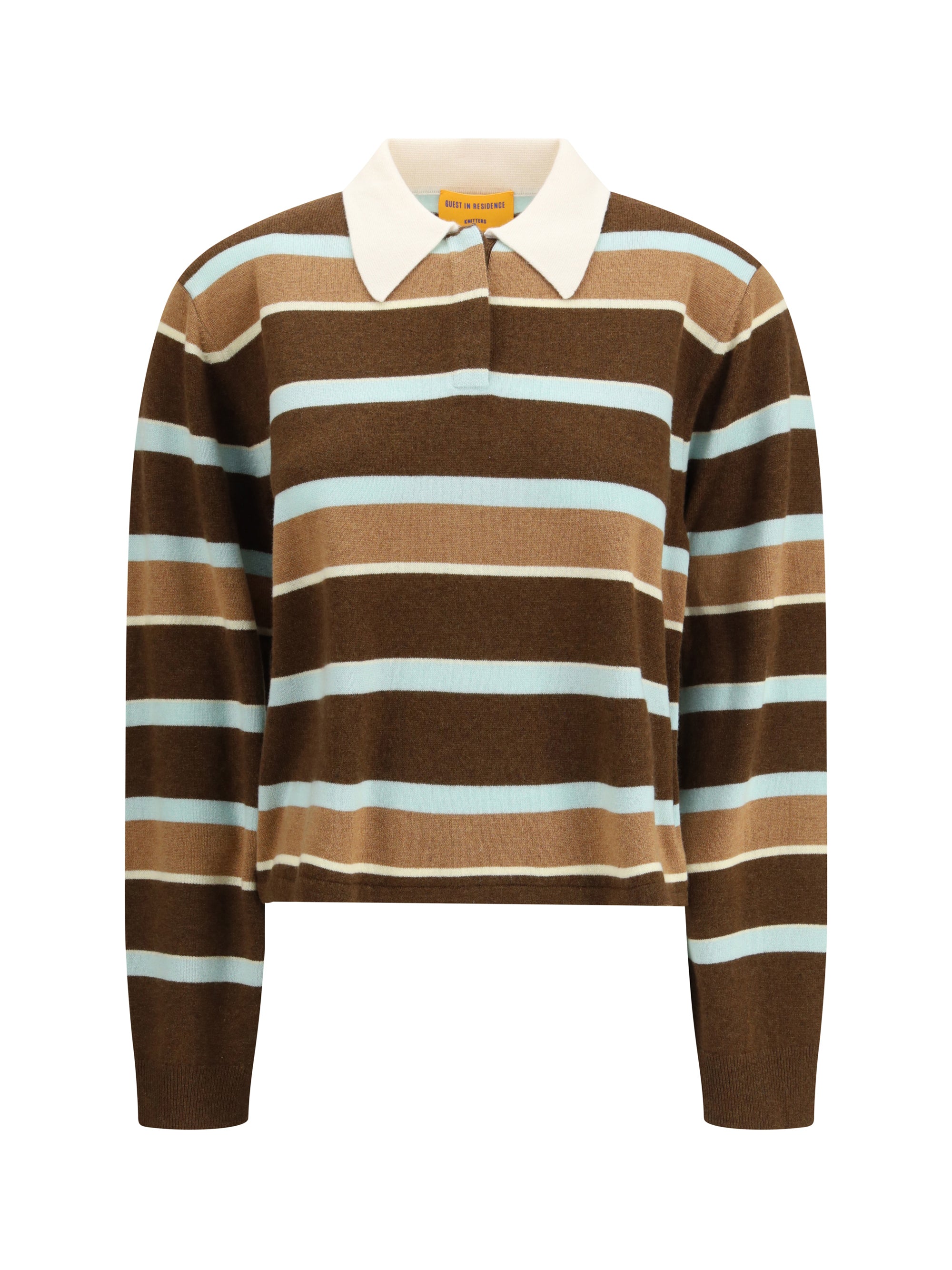 GUEST IN RESIDENCE L rugby cropped striped jumper