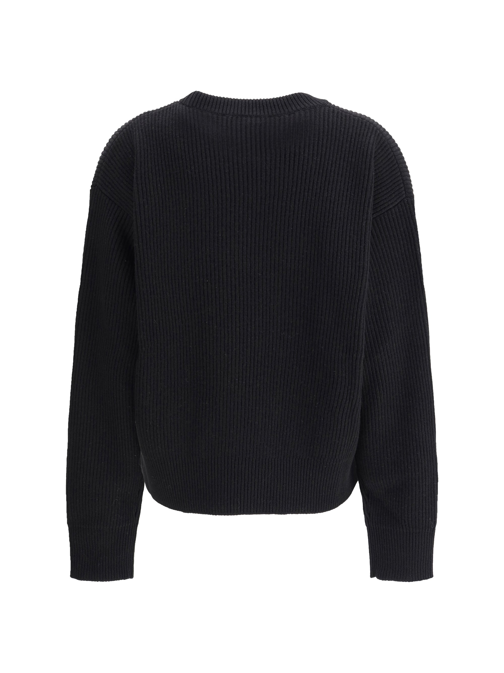 VERSACE 38 barocco leaf embroidered sweater