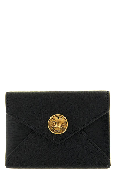 the chloé envelope card holder in grenade goat leather embodies timeless elega