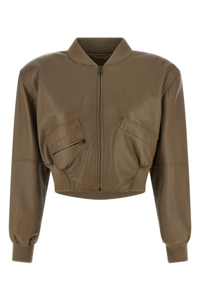 lamb leather bomber jacket