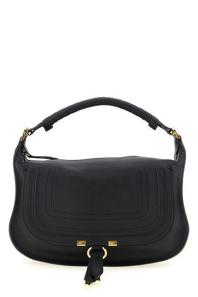 small marcie shoulder bag in smooth calf leather
