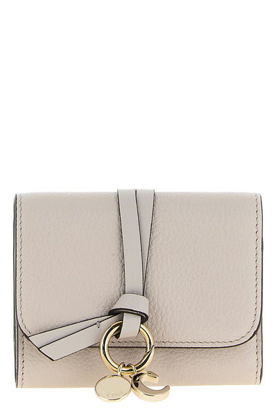 the alphabet chloé wallet is made of fine hammered calf leather