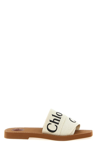 woody linen canvas sandals