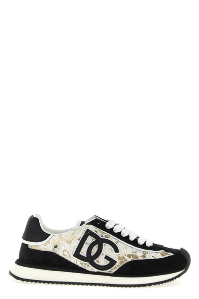 dg cushion suede and lace sneakers