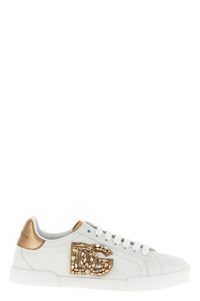 dolce & gabbana portofino low-top sneakers in pure calf leather blend sporty a