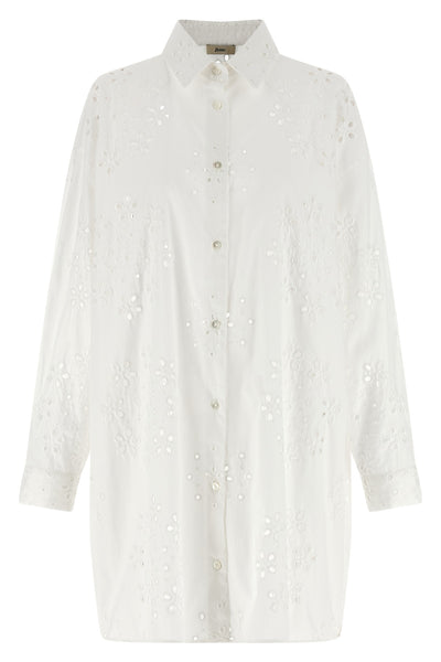broderie anglaise sangallo cotton shirt