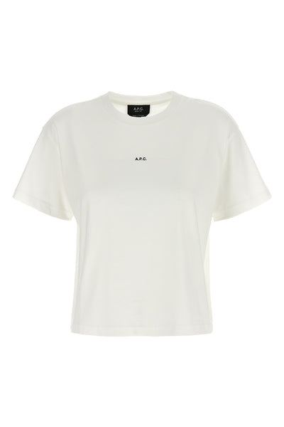 boxy micro logo cotton t-shirt