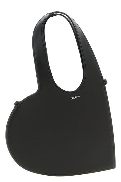 mini heart smooth leather