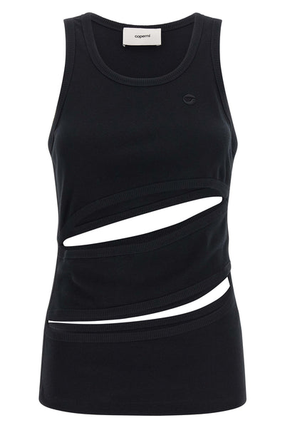 spiral cotton tank top