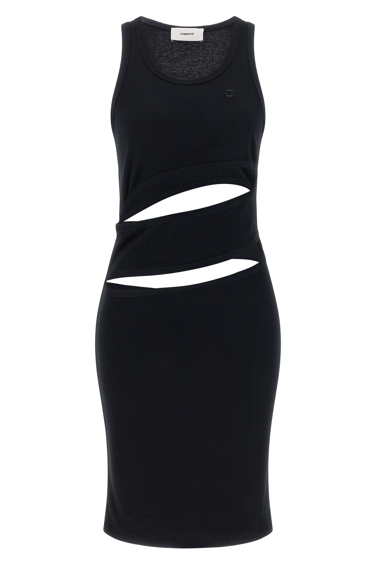 Coperni Spiral Cotton Mini Dress