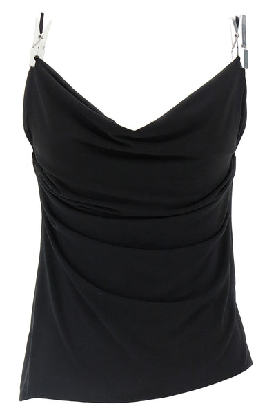 draped washing clip gala lightweight jersey top