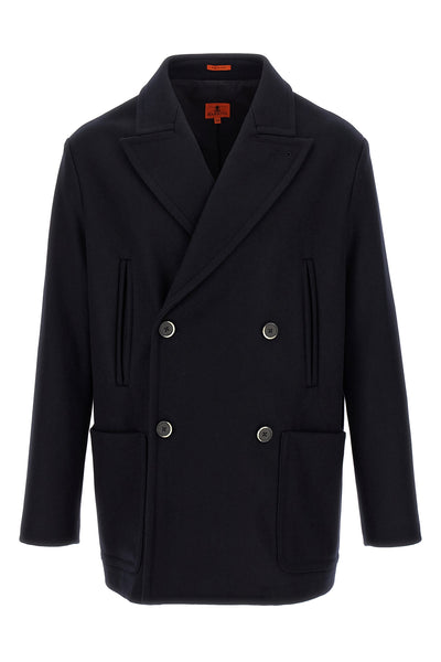 dosio double-breasted unstructured wool coat